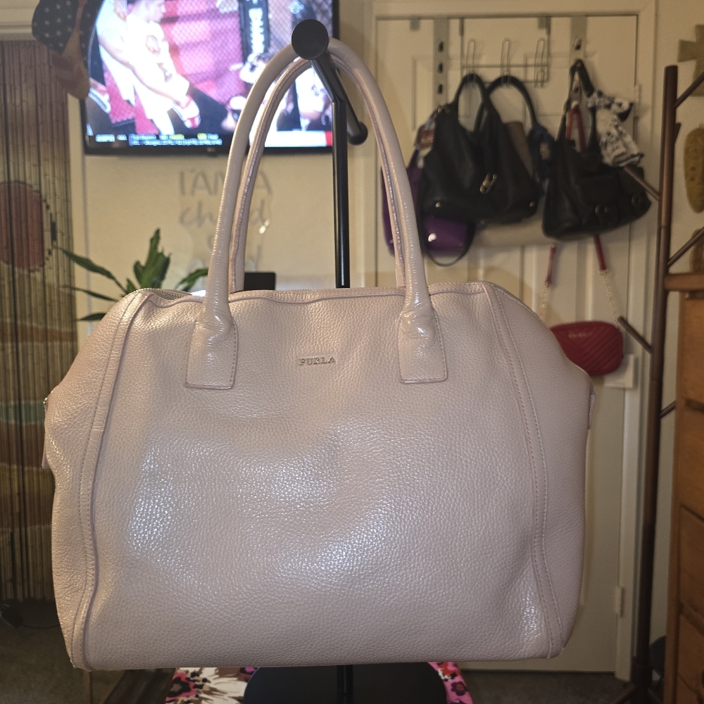 💫 Furla Large Beige Tote Bag